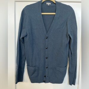 Uniqlo Men's Dark Blue Cardigan Sweater